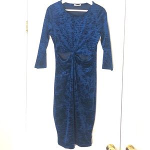 Anthropologie Everly Bodycon velvet cut out dress